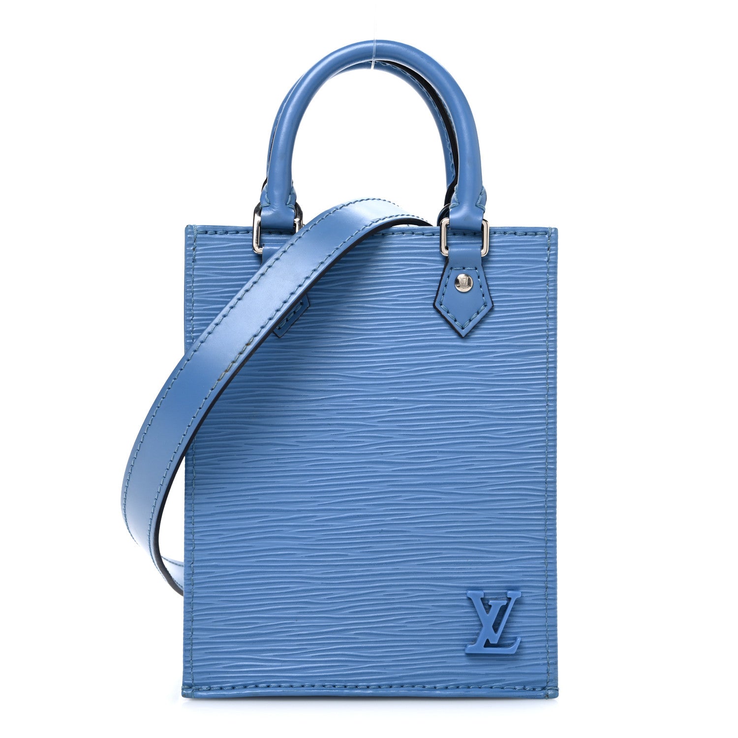Louis Vuitton Epi Petit Sac Plat Bleuet 1 of 9