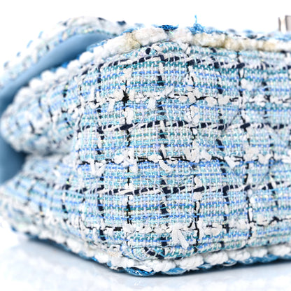 Chanel Tweed Braid Mini Flap Blue White 9 of 11