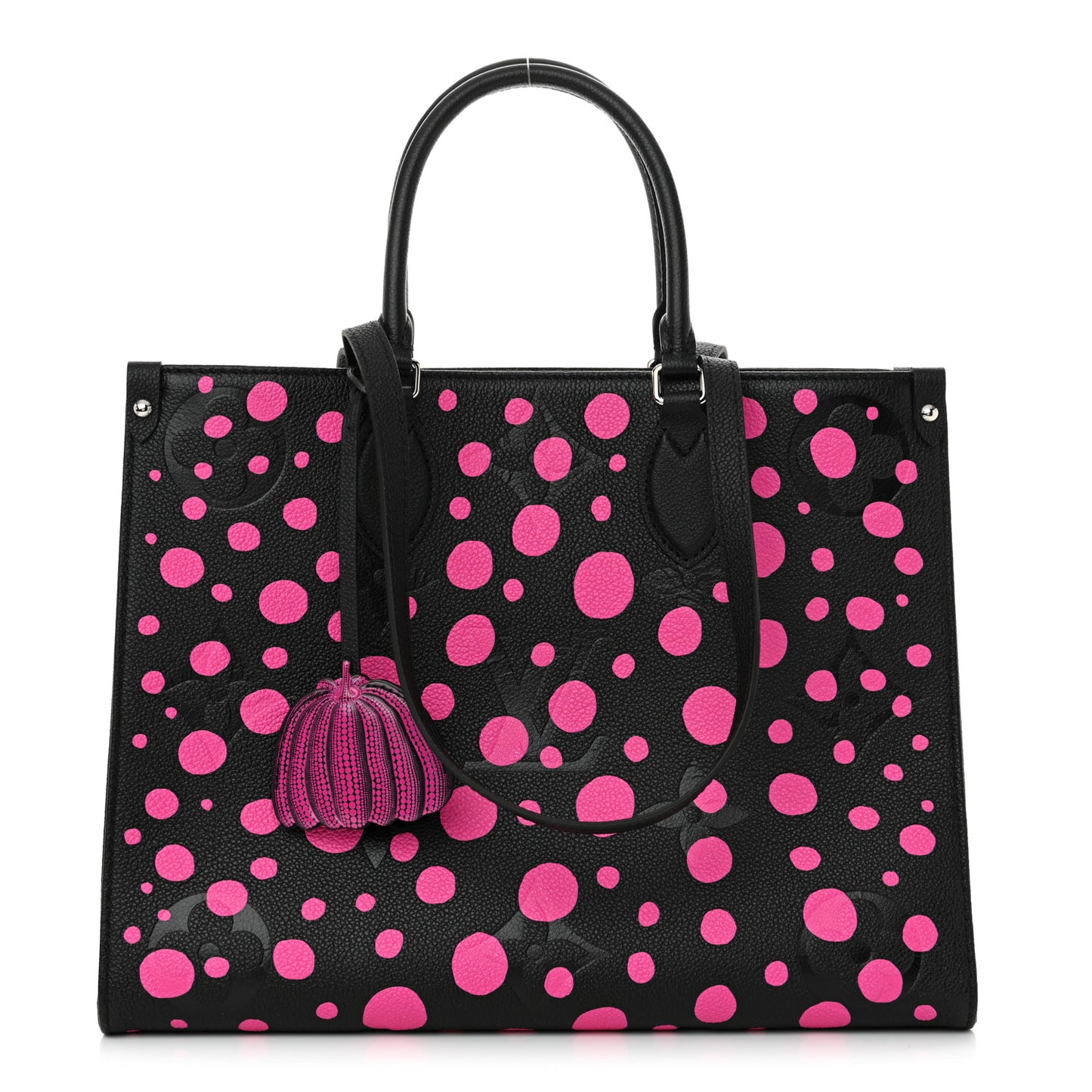 LV X YK Empreinte Monogram Giant Onthego MM Black Fuchsia