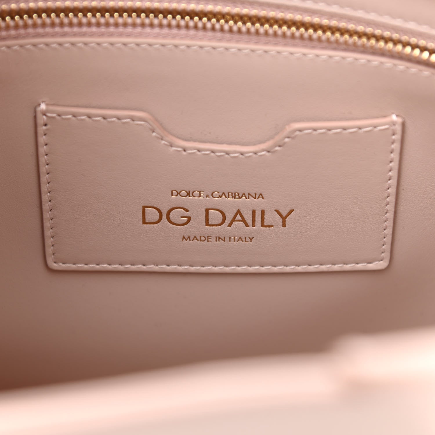 Dolce & Gabbana Calfskin Small DG Daily Shopper Tote Cipria 6 of 8