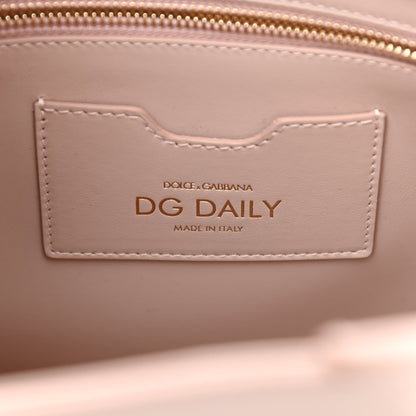 Dolce & Gabbana Calfskin Small DG Daily Shopper Tote Cipria 6 of 8