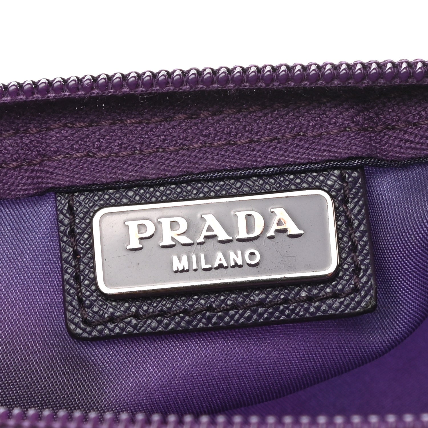 Prada Nylon Vela Cosmetic Pouch Viola 6 of 8