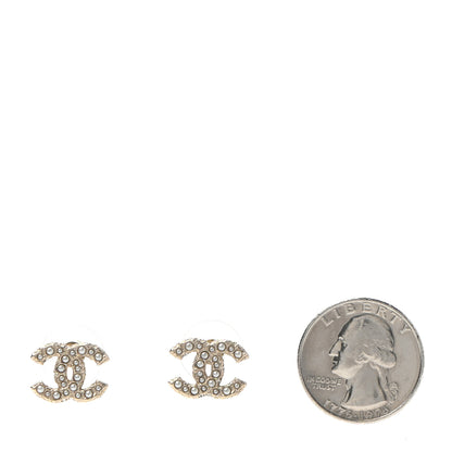 Chanel Pearl CC Earrings Gold 2 of 4