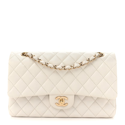 Chanel Caviar Quilted Medium Double Flap White 1 of 12