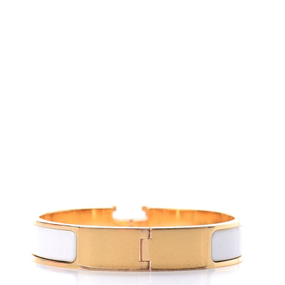 Hermes Enamel Narrow Clic Clac H Bracelet PM White 2 of 3