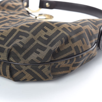 Fendi Zucca Cuoio Lucido Small Chef Hobo Tobacco Moro 9 of 9