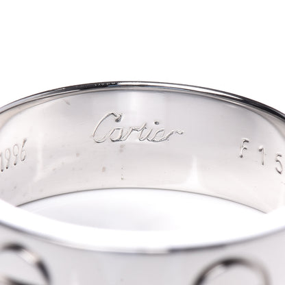 Cartier 18K White Gold 5.5mm LOVE Ring 50 5.25 5 of 7