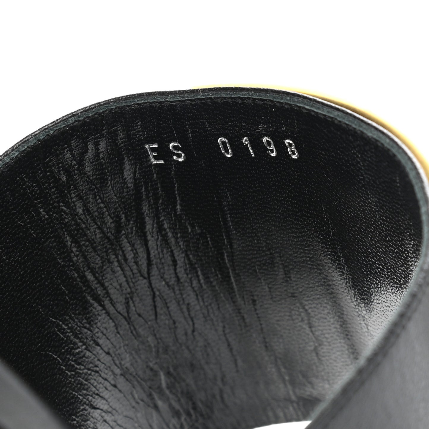 Goatskin 4G Flat Toe Ring Sandals 36 Black