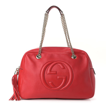 Gucci Cellarius Calfskin Medium Soho Bowler Tabasco 1 of 12