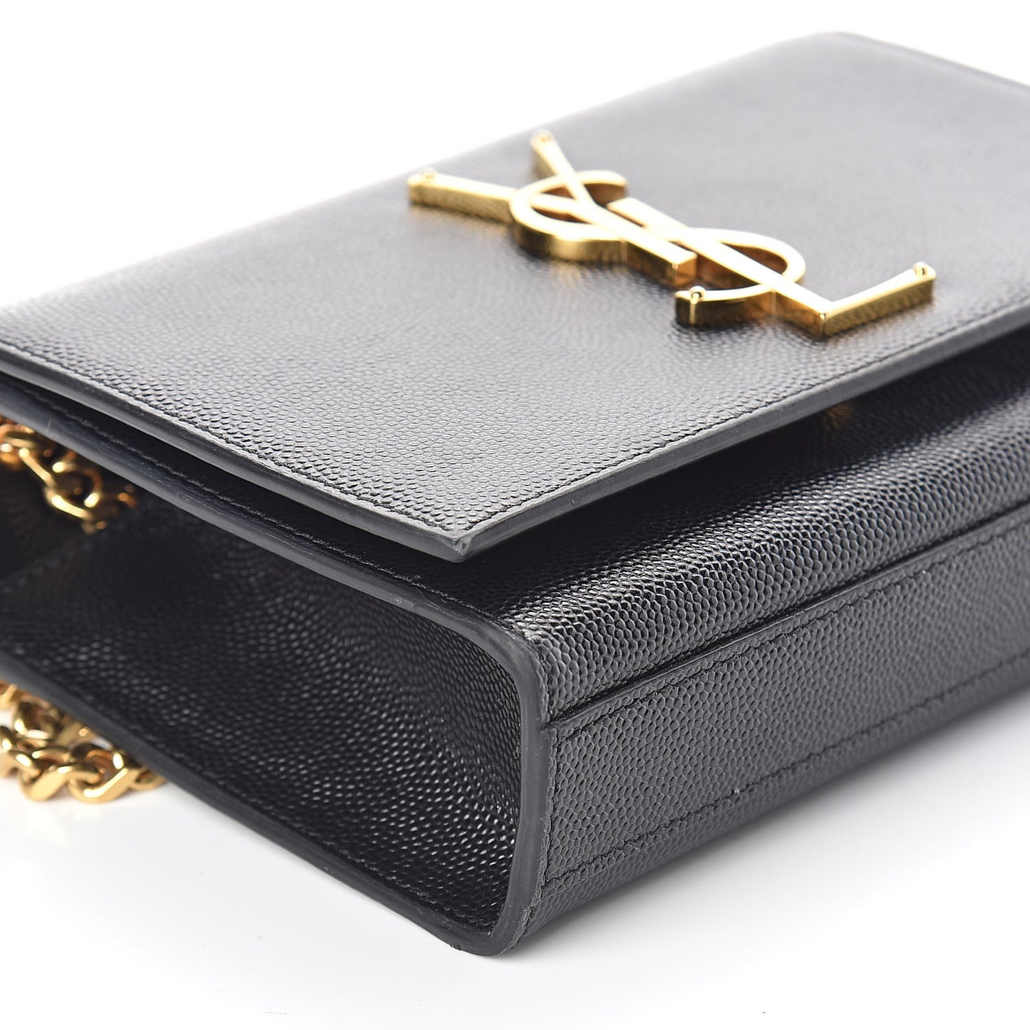 Grain De Poudre Small Monogram Kate Satchel Black