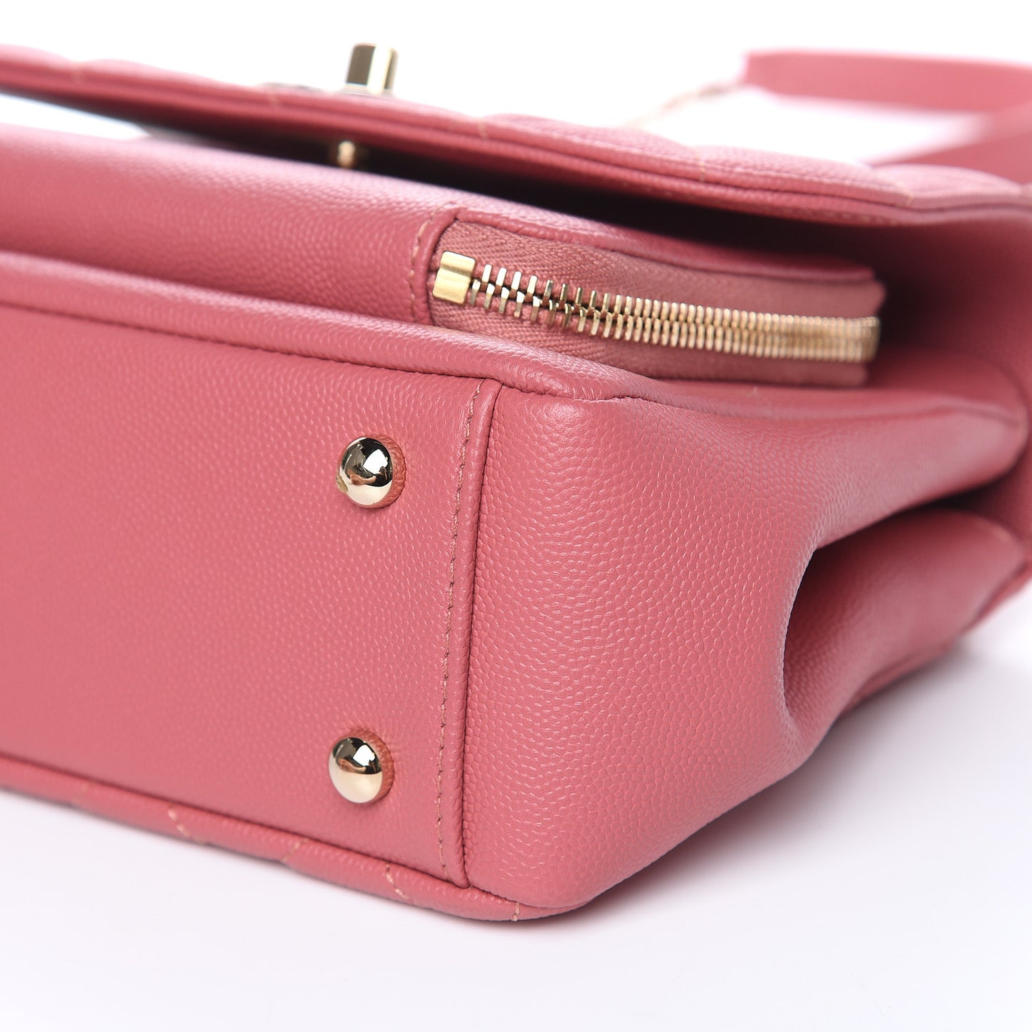 Caviar Quilted Small Business Affinity Flap Pink