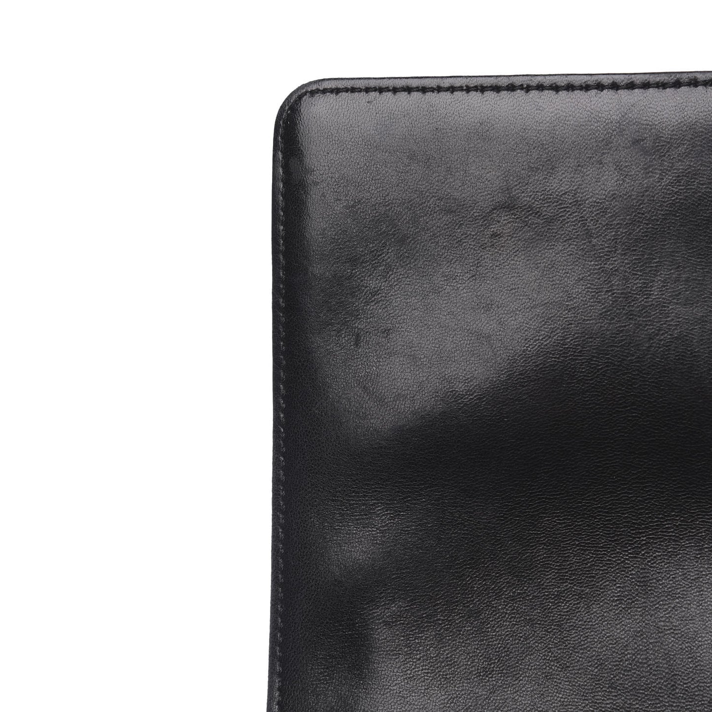 Lambskin Quilted Accordion Boy Flap Black