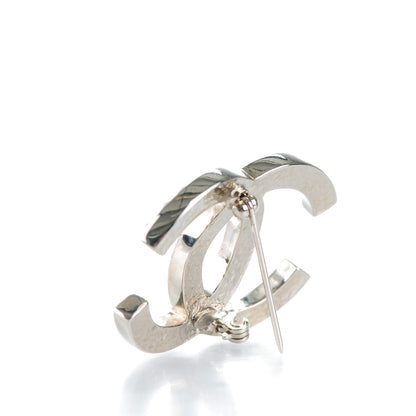 Chanel Pearl CC Brooch Pin Silver 3 of 4