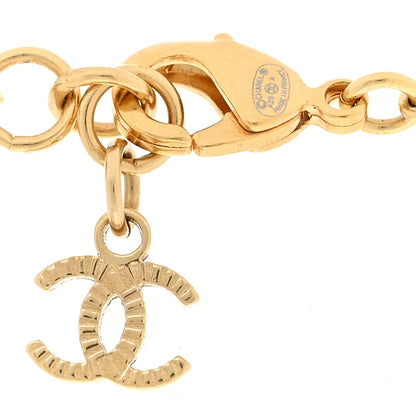 Chanel Crystal Pearl Perfume Bottle CC Necklace Gold 5 of 5