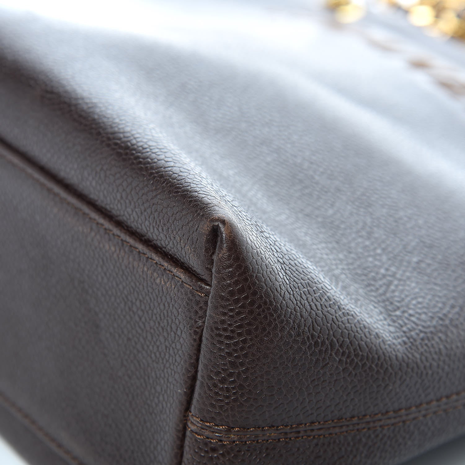 Chanel Caviar Shoulder Bag Brown 9 of 13