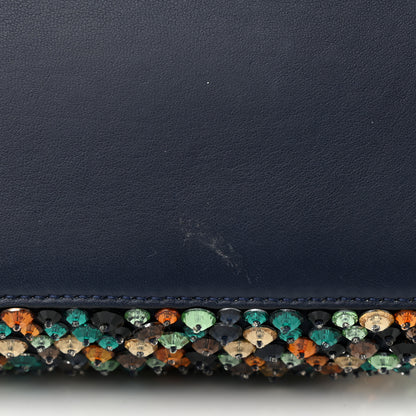 Fendi Beaded Micro Peekaboo Iconic Satchel Blue Multicolor 9 of 12