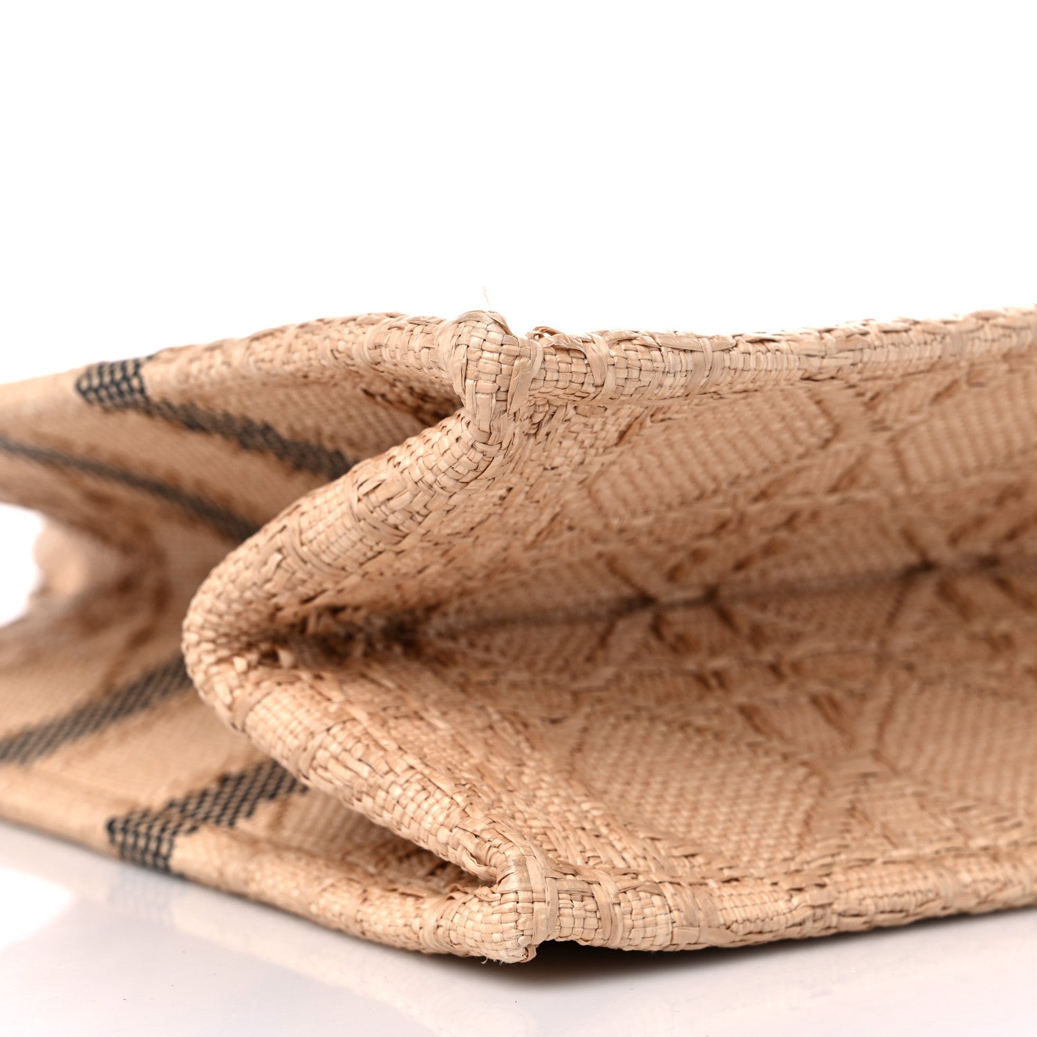 Christian Dior Raffia Cannage Medium Book Tote Natural 8 of 9