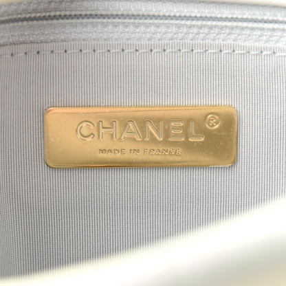 Chanel Iridescent Calfskin Quilted Medium Chanel 19 Flap White 6 of 9