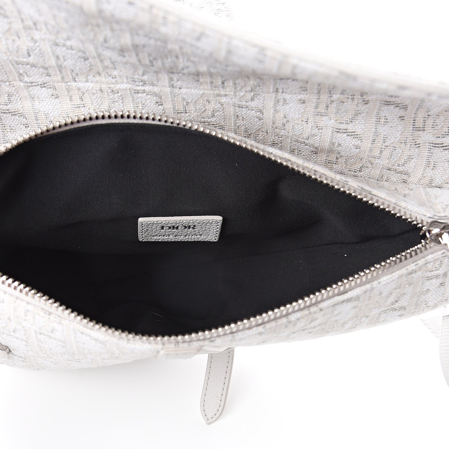 Oblique Mens Saddle Bag Grey