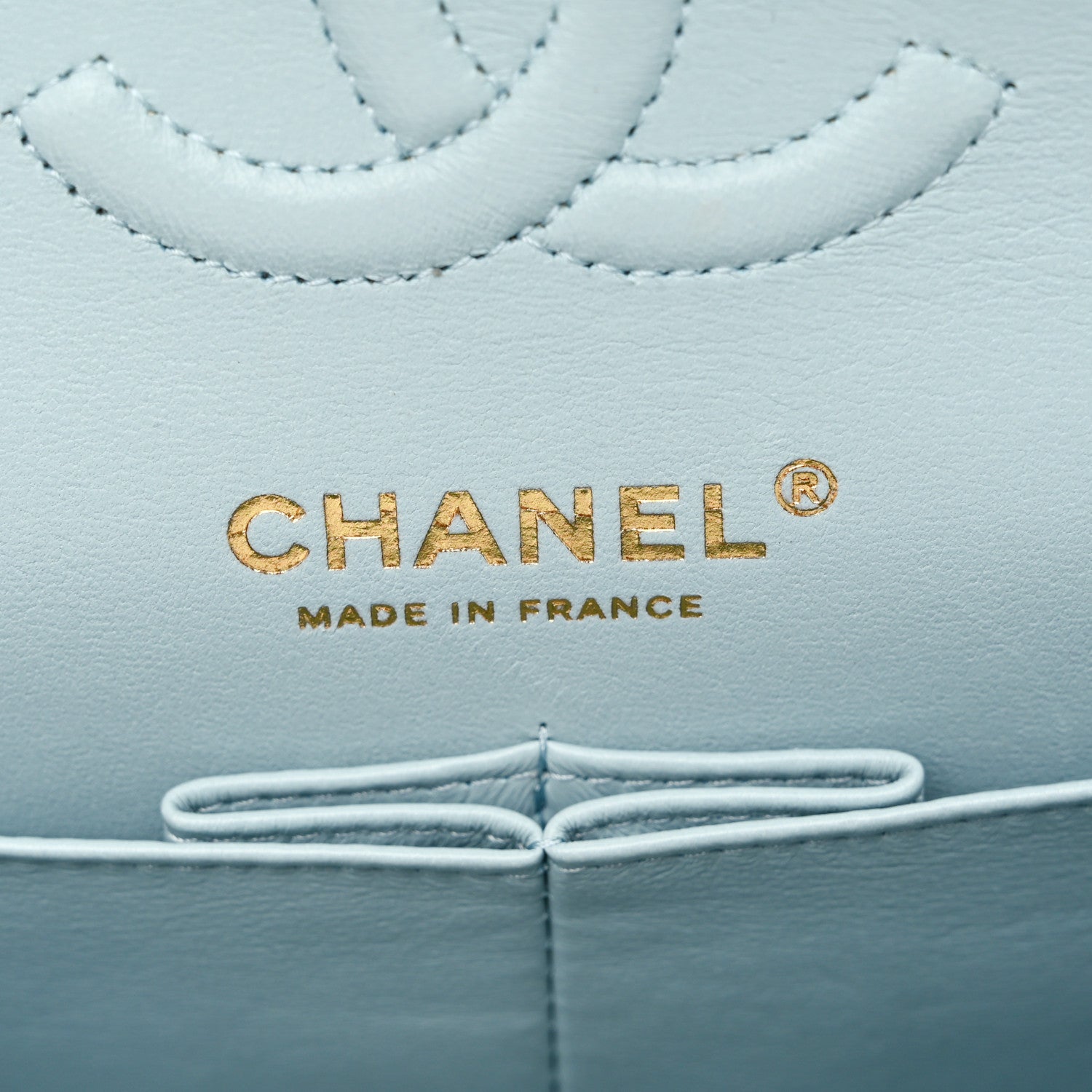 Chanel Caviar Quilted Small Double Flap Light Blue 6 of 11