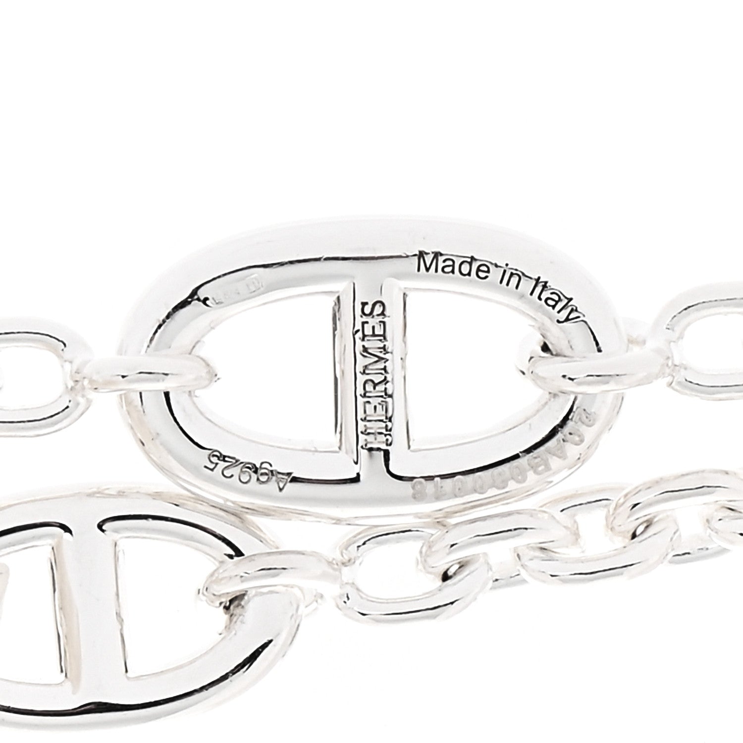 Hermes Sterling Silver Farandole Necklace 120 4 of 5