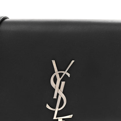 Saint Laurent Smooth Calfskin Classic Monogram Kate Tassel Chain Wallet Black 7 of 12