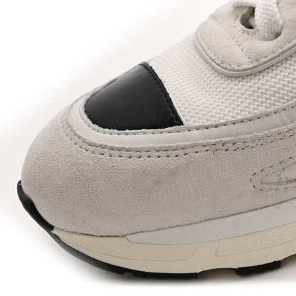 Chanel Mixed Fibers Suede Shiny Calfskin Womens CC Sneakers 39 White 14 of 15