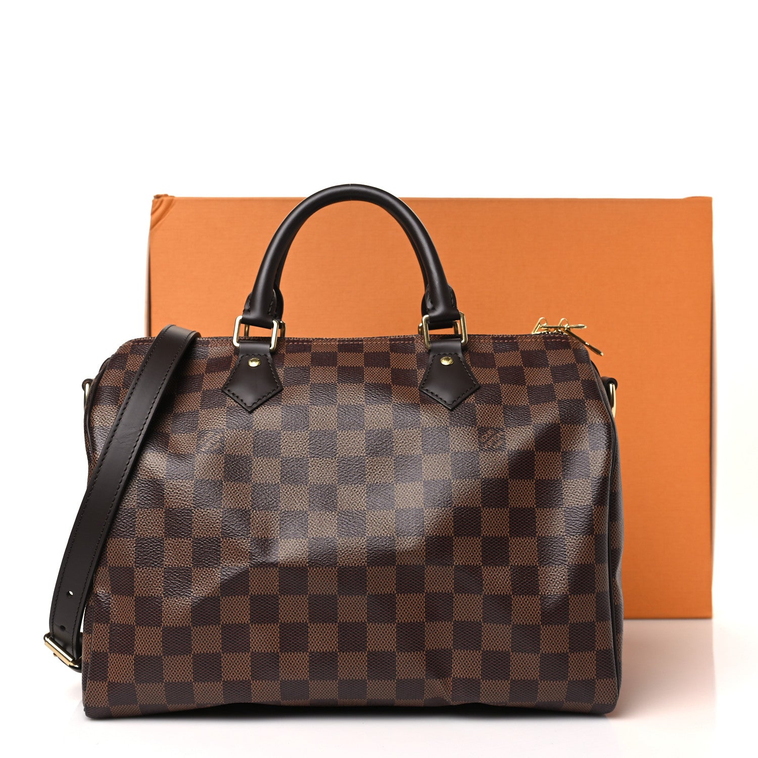 Louis Vuitton Damier Ebene Speedy Bandouliere 30 10 of 10