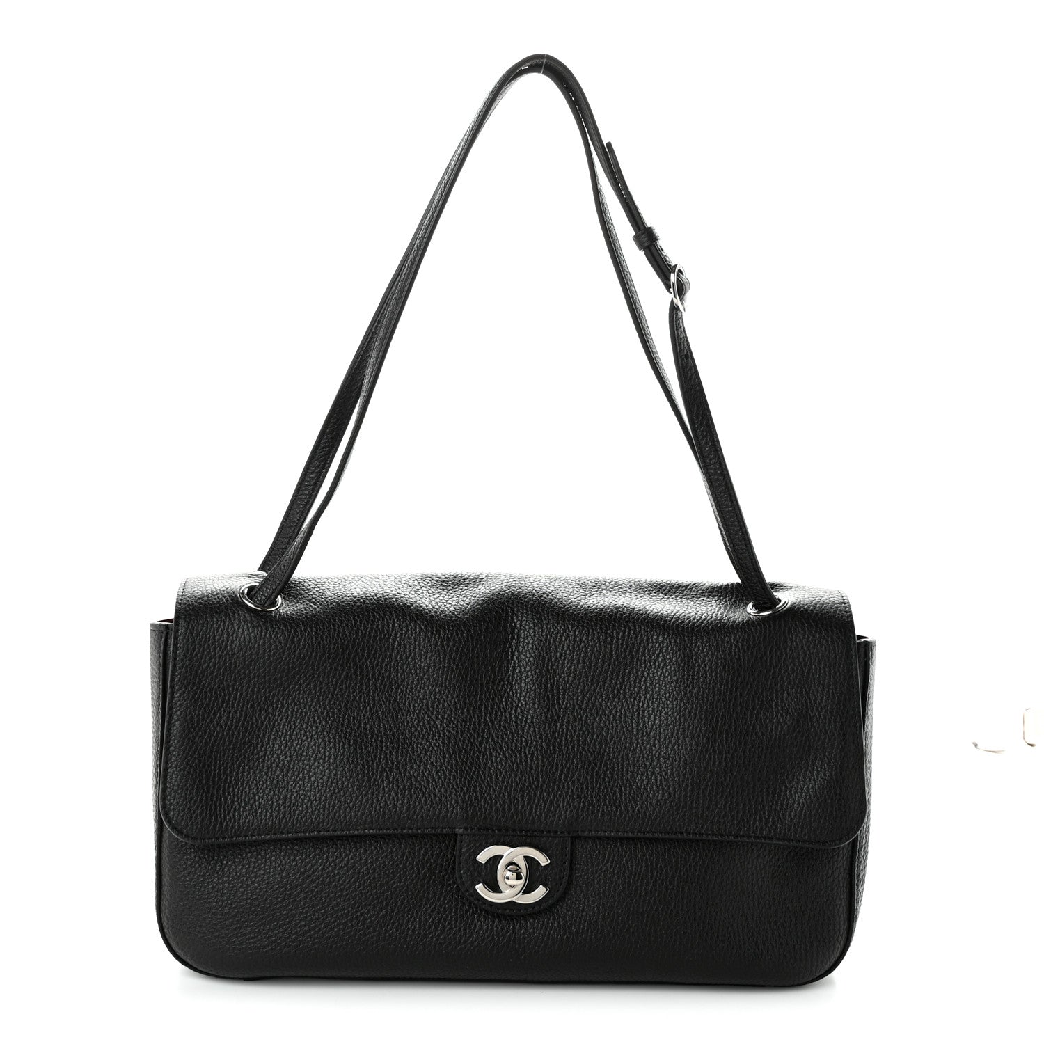 Chanel Grained Calfskin Small Souplissimo Maxi Flap Black 1 of 10