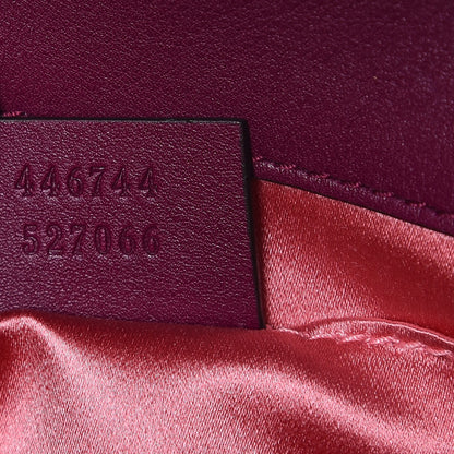 Gucci Velvet Matelasse Mini GG Marmont Shoulder Bag Fuchsia Violet Cyclamen 7 of 8
