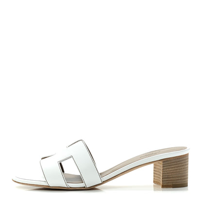 Hermes Calfskin Oasis Sandals 38 White 1 of 9