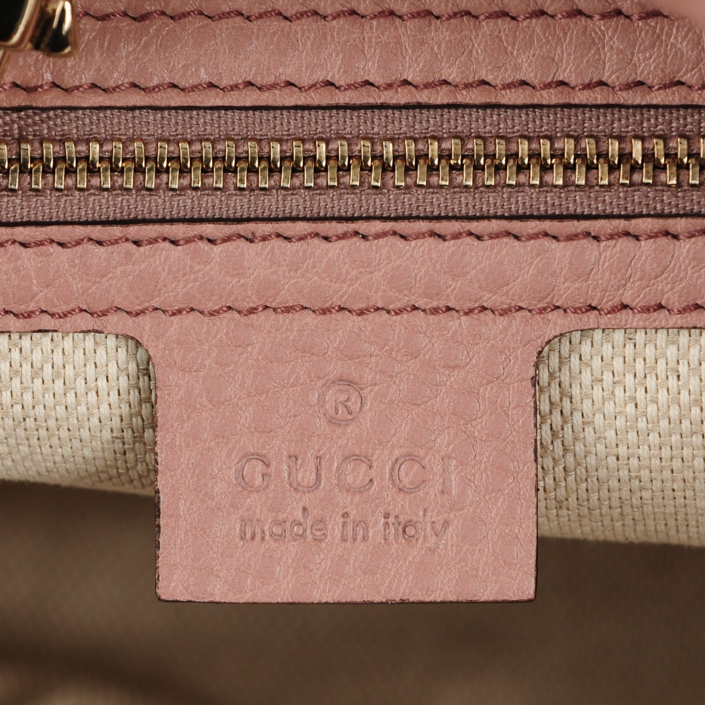 Pebbled Calfskin Medium Soho Chain Shoulder Bag Antique Rose