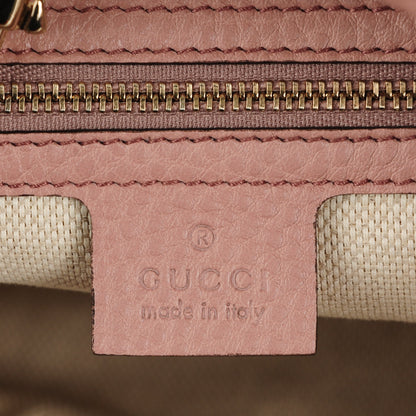 Gucci Pebbled Calfskin Medium Soho Chain Shoulder Bag Antique Rose 6 of 7