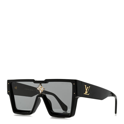 Louis Vuitton Acetate Swarovski Crystal Cyclone Sunglasses Z1578W Black 1 of 9