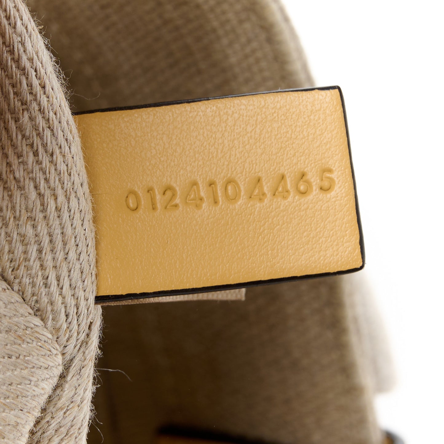Cotton Calfskin Mini Woody Ribbon Tote Honey Gold