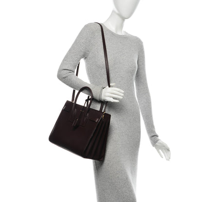 Saint Laurent Grained Calfskin Small Sac De Jour Bordeaux 2 of 7