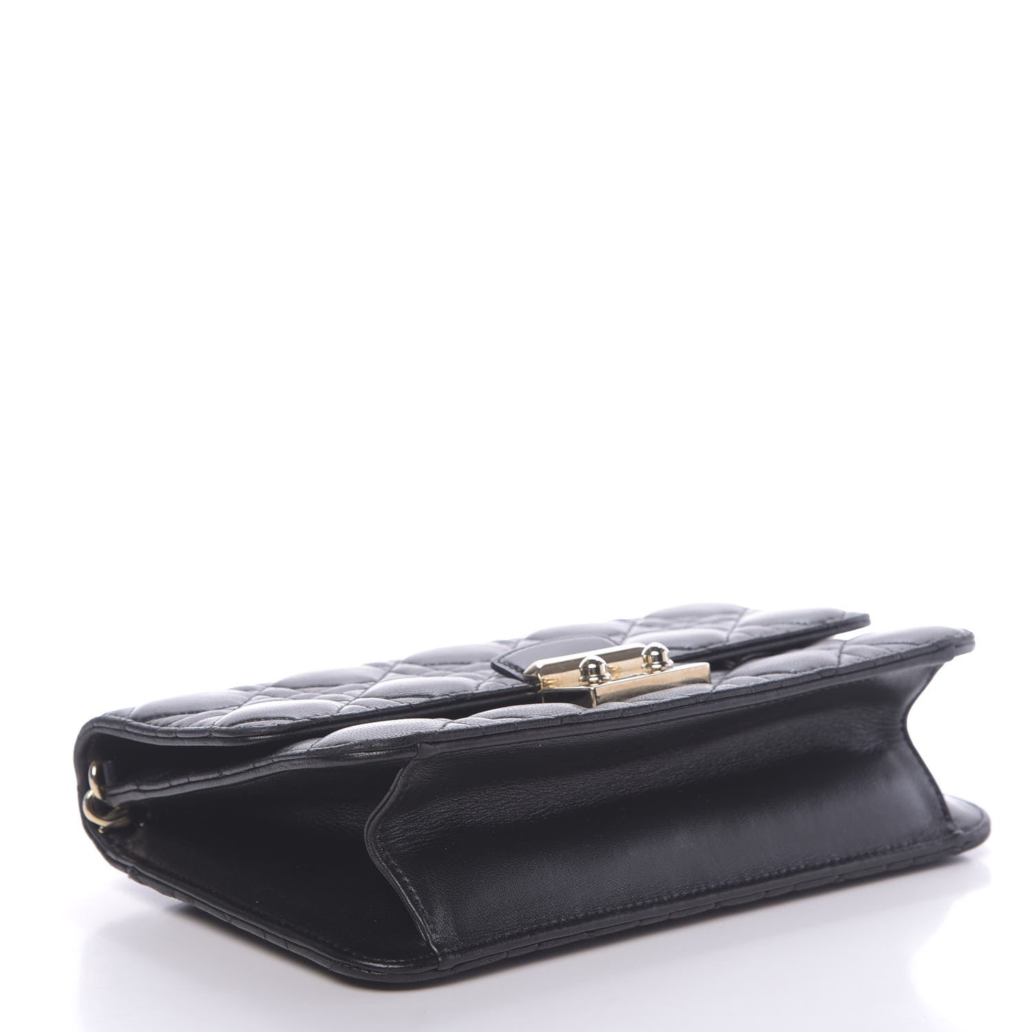 Christian Dior Lambskin Cannage Miss Dior Promenade Pouch Black 4 of 12