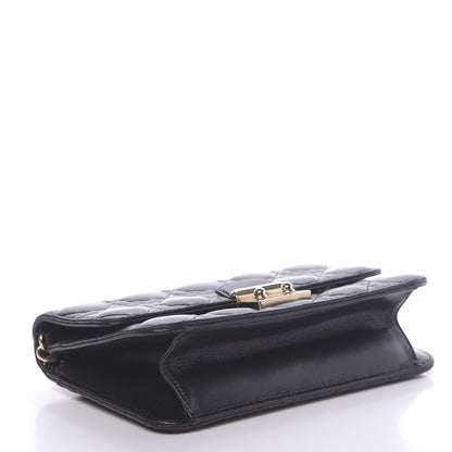 Christian Dior Lambskin Cannage Miss Dior Promenade Pouch Black 4 of 12