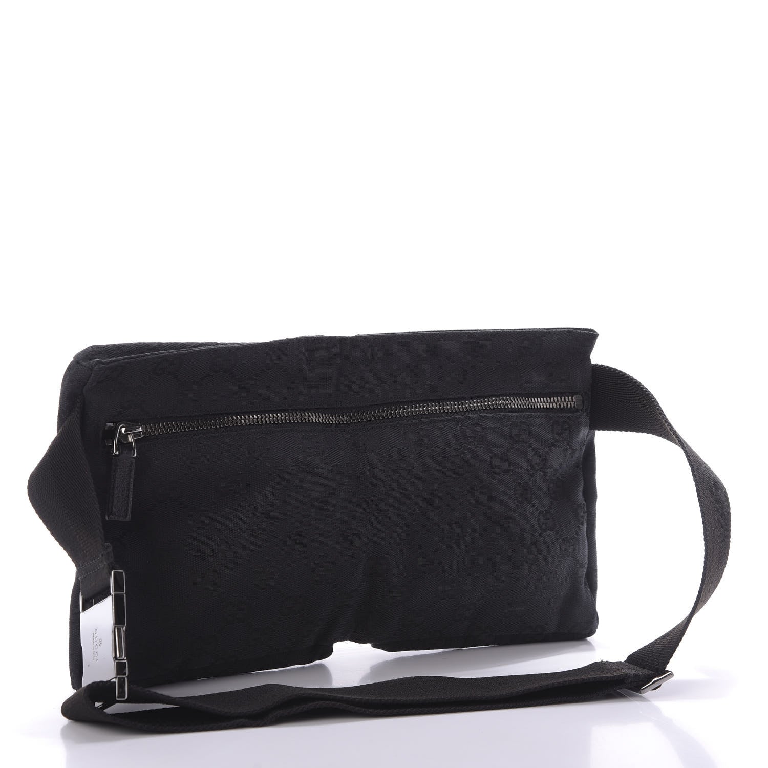 Gucci GG Monogram Double Pocket Belt Bag Black 3 of 9