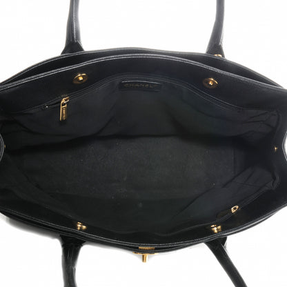 Chanel Calfskin Cerf Executive Shopper Tote Black 8 of 8