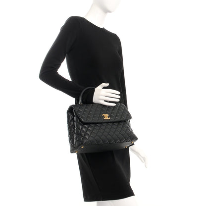 Chanel Caviar Quilted Medium Coco Handle Flap Black 3 of 9
