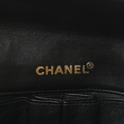 Chanel Lambskin East West Chocolate Bar Flap Black 6 of 10