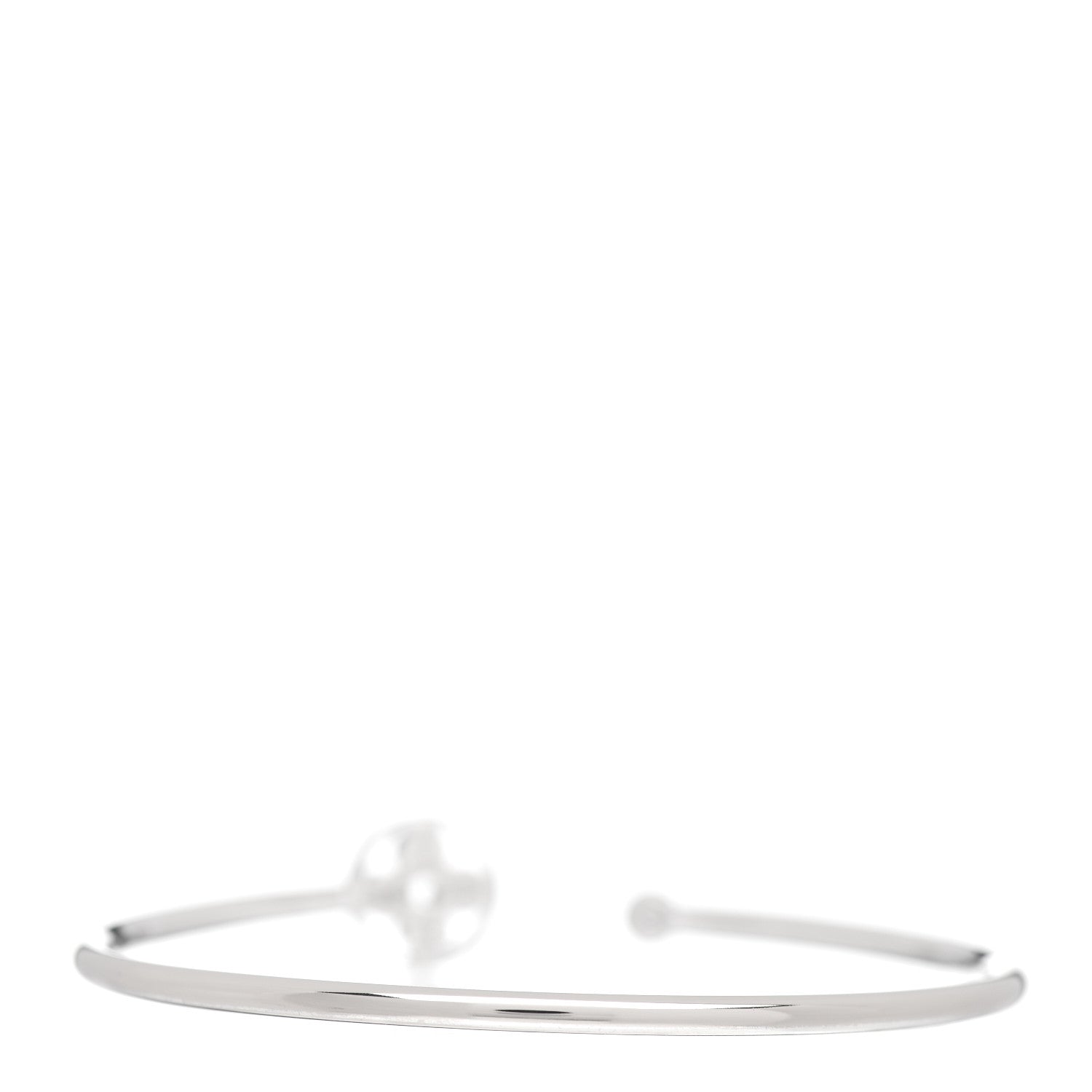 Louis Vuitton 18K White Gold Diamond Idylle Blossom Twist Bracelet 3 of 4