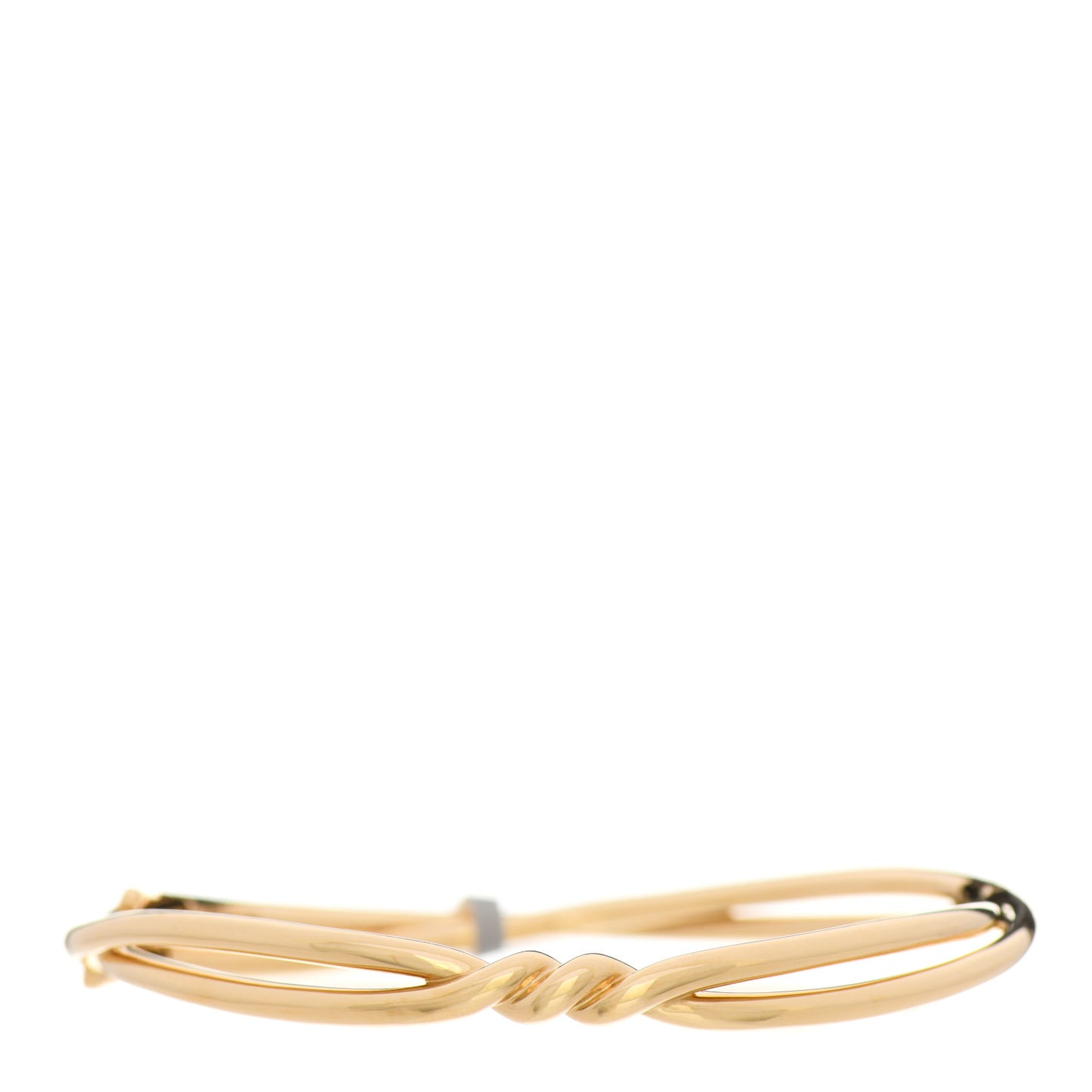 18K Yellow Gold Continuance Center Twist Bracelet