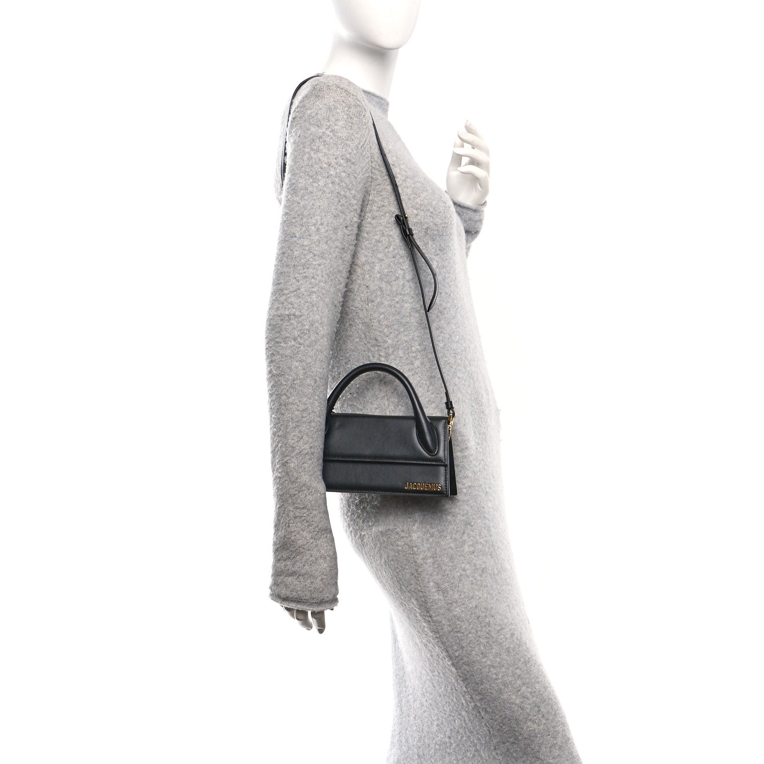 Jacquemus Smooth Calfskin Le Chiquito Long Black 2 of 9