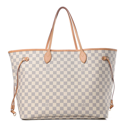 Louis Vuitton Damier Azur Neo Neverfull GM Rose Ballerine 1 of 12