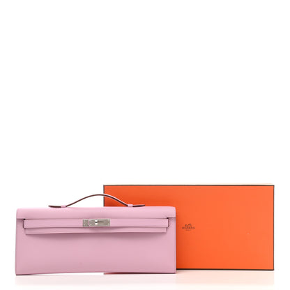 Hermes Swift Kelly Cut Clutch Pochette Mauve Sylvestre 8 of 8