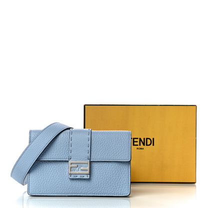 Fendi Cuoio Romano Selleria Baguette Belt Pouch Azzurro Sky 11 of 11