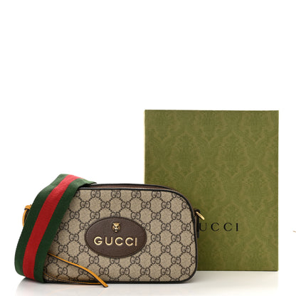 Gucci GG Supreme Monogram Web Neo Vintage Shoulder Bag Beige New Acero Crop 13 of 13