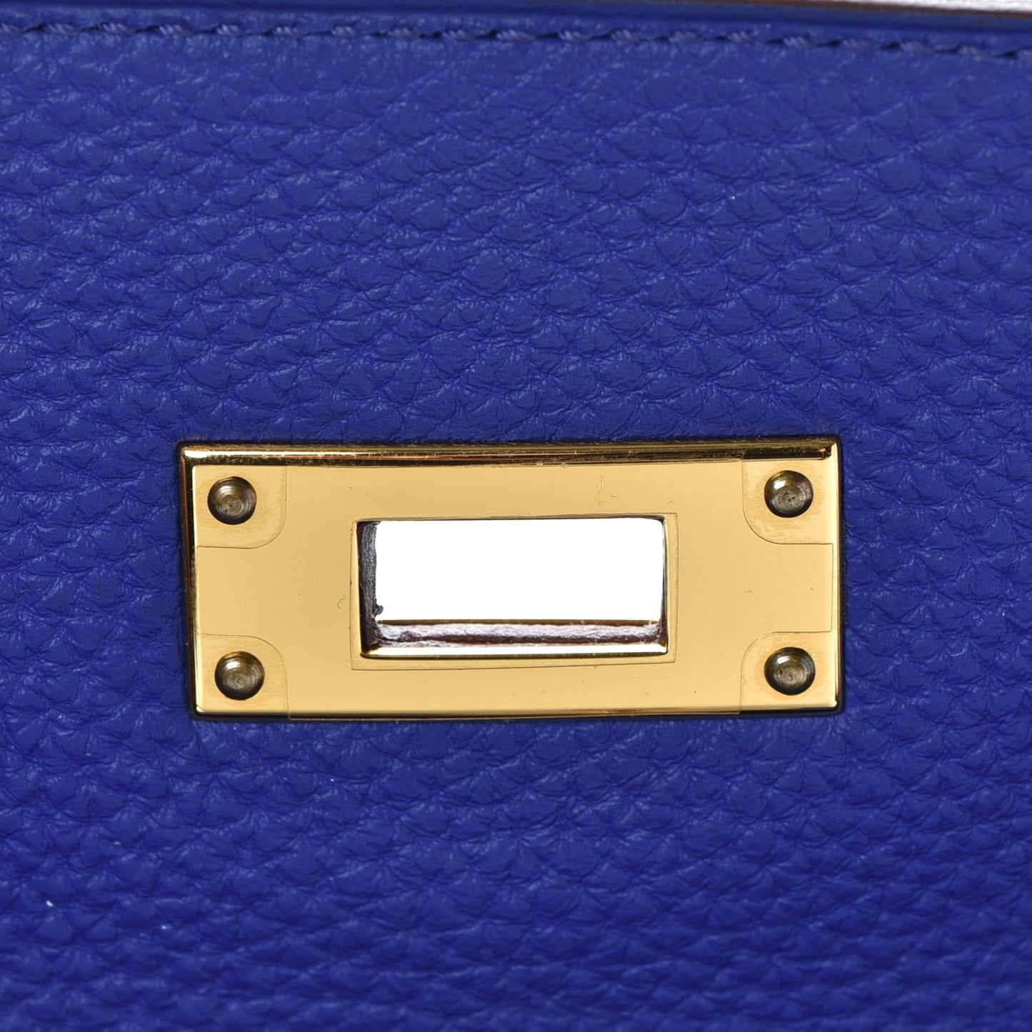 Togo Horseshoe Kelly Retourne 32 Bleu Electrique Rouge H